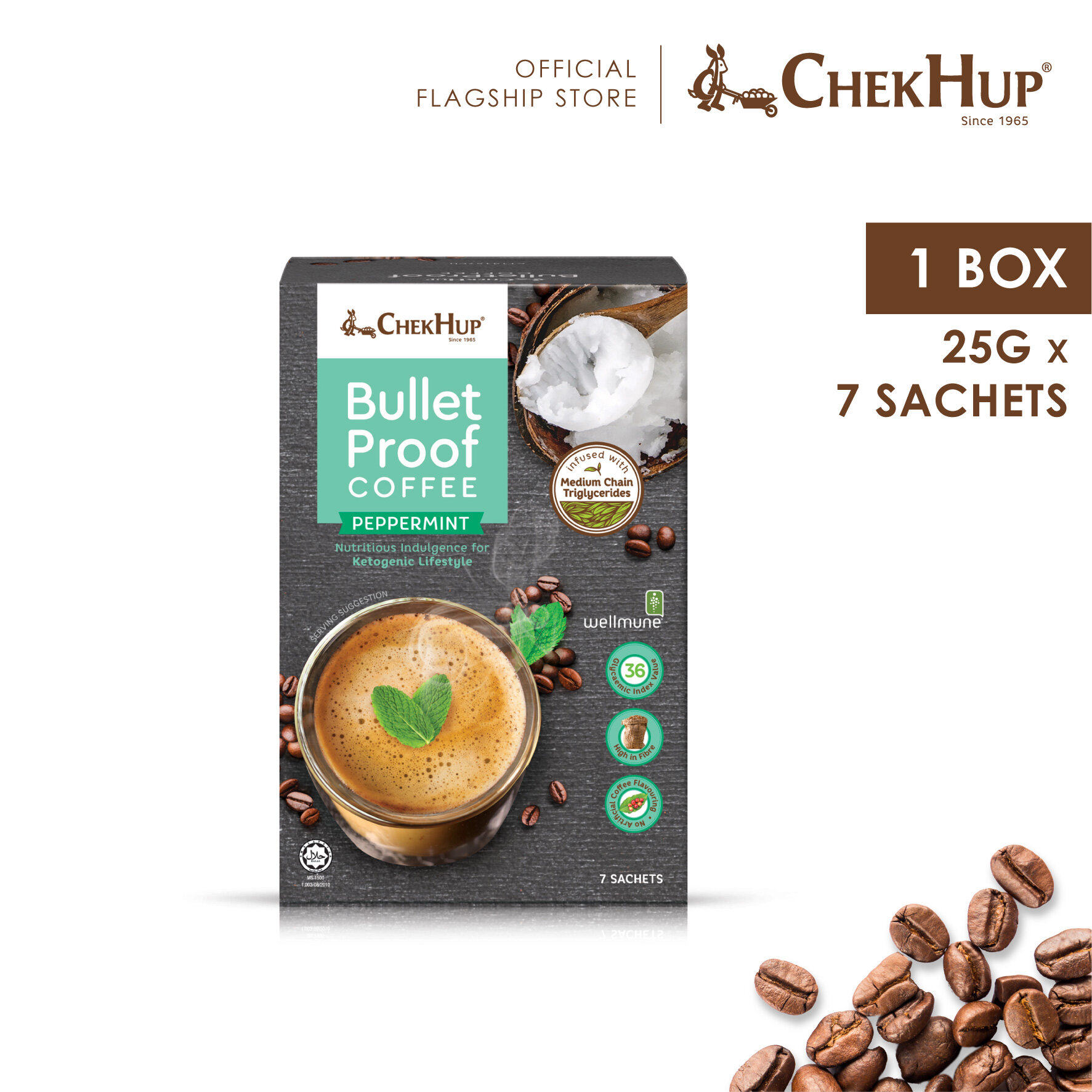 Chek Hup Bulletproof Coffee Peppermint (25g x 7's)