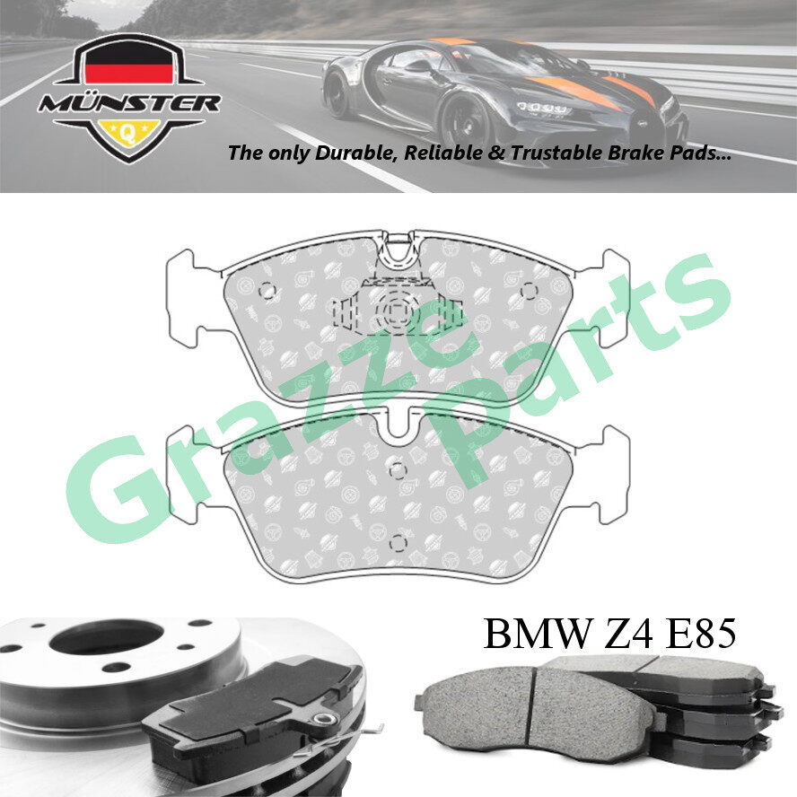 Münster Disc Brake Pad Front for BMW Z4 E85 2.0i 2.5i 2005-2009 N46B20A B54B25A 3.0i 2003-2005 B54B3