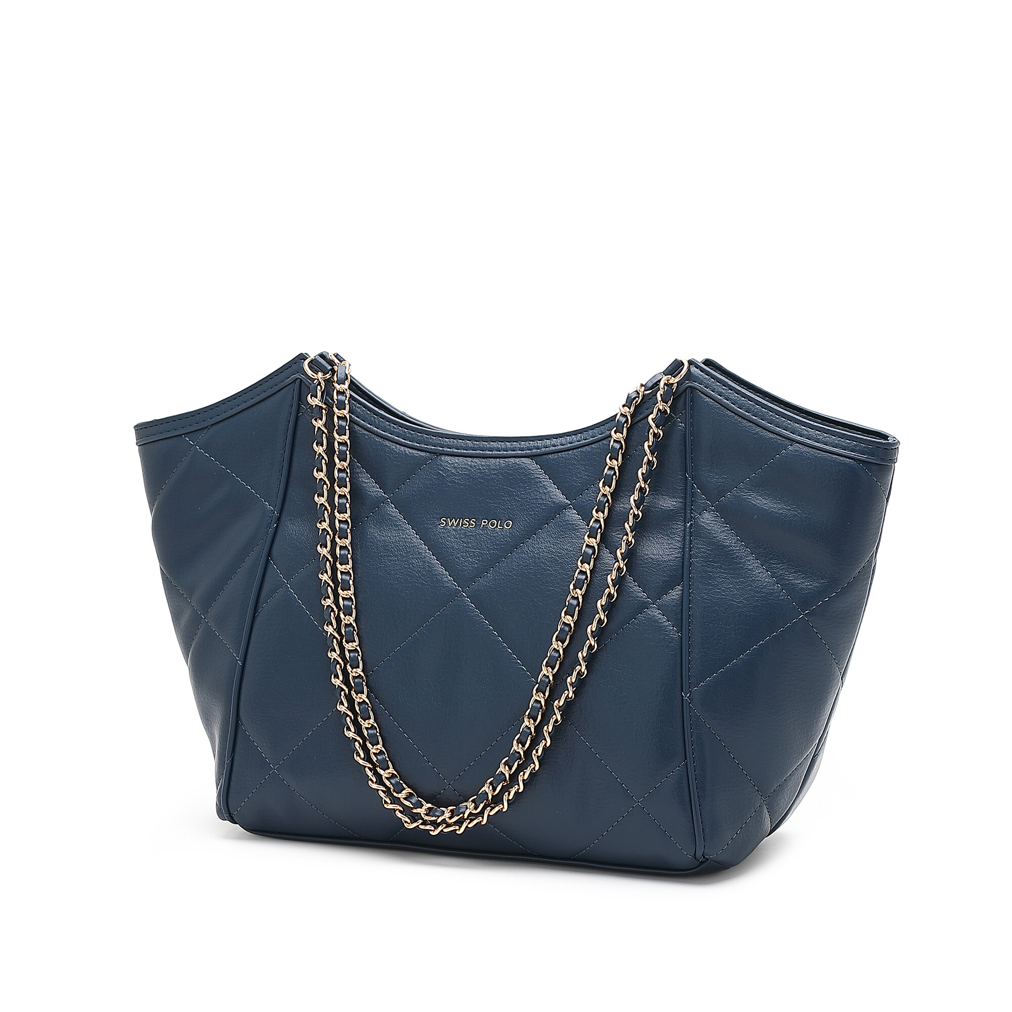 SWISS POLO Lafies Quilted Tote Bag HJV 556-4 DARK BLUE