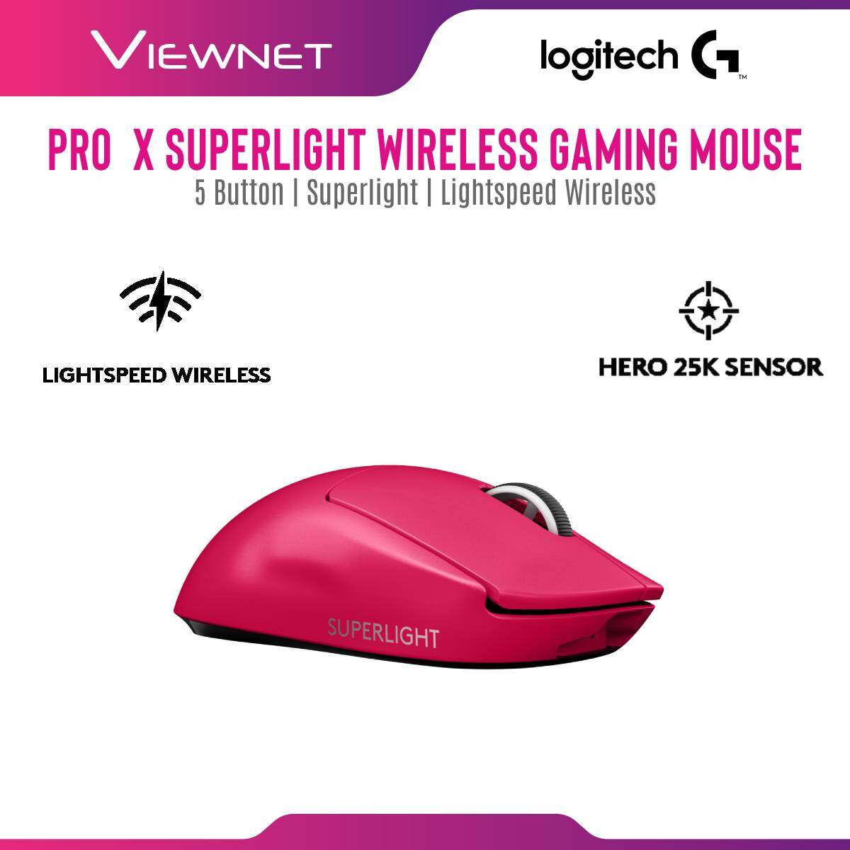 [NEW ARRIVAL] Logitech G Pro X Superlight Wireless Gaming Mouse (Black , White )
