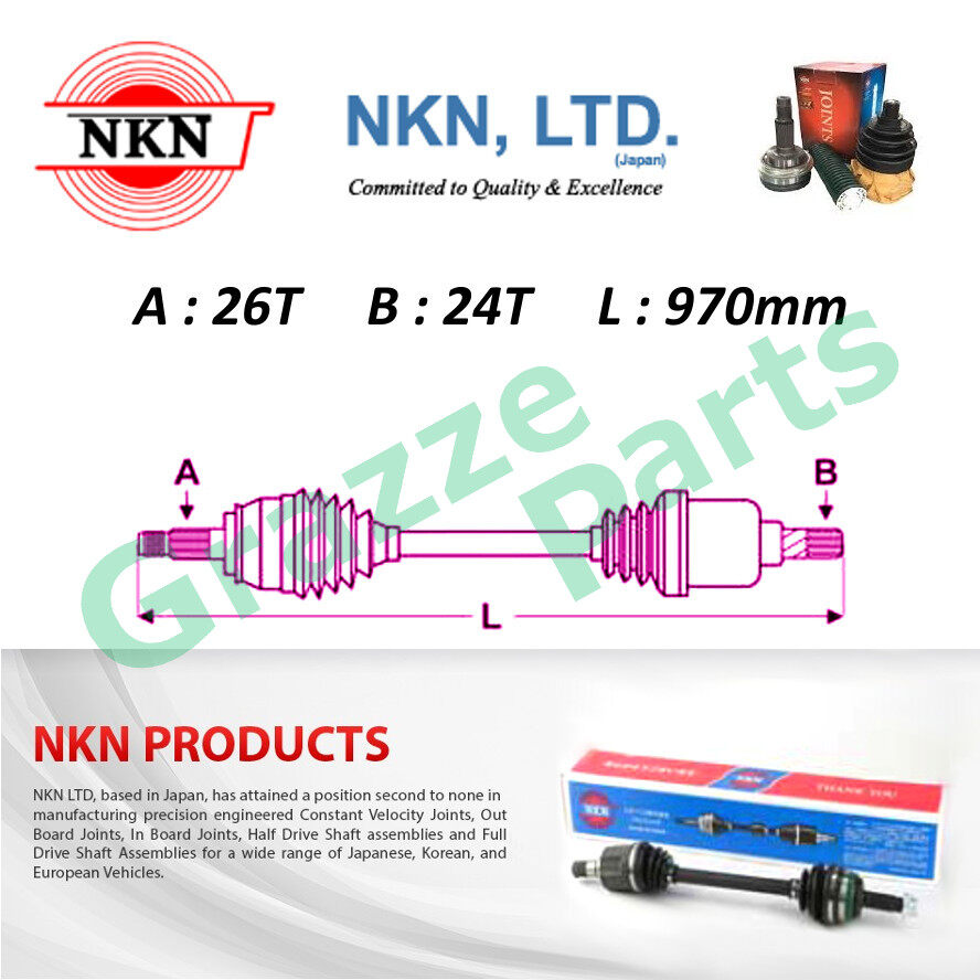 NKN Drive Shaft Right Long ABB119 for Toyota Camry ACV51 2.0 1AZ-FE