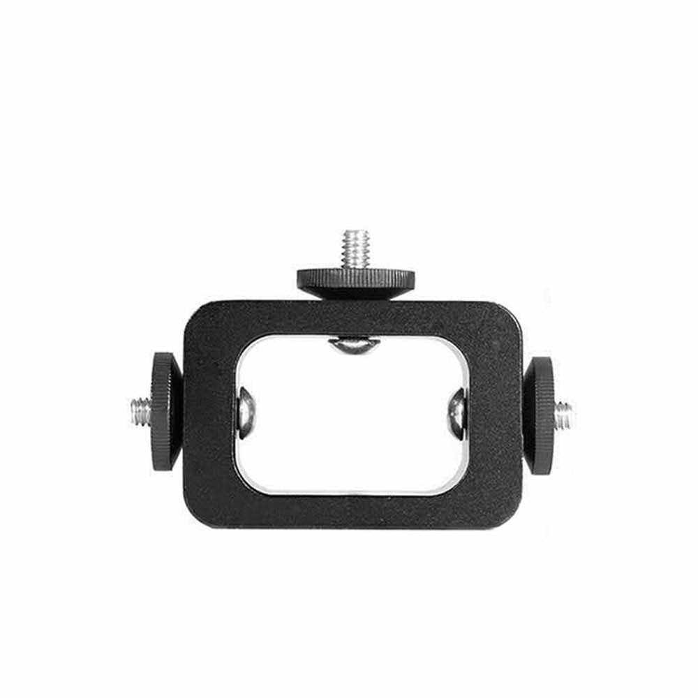 Metal 3-Phone Live Streaming Stand Extension Bracket Stand with 1/4 Inch Screw Mounts for Live Streaming Vlogging Selfie-portrait Photography (Standard)