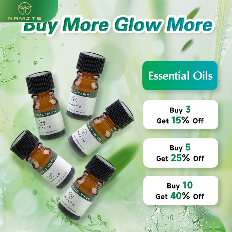 NAMSTE 5ml Trial-size sample Pure essential oils are suitable for use in aroma diffusers and humidifiers