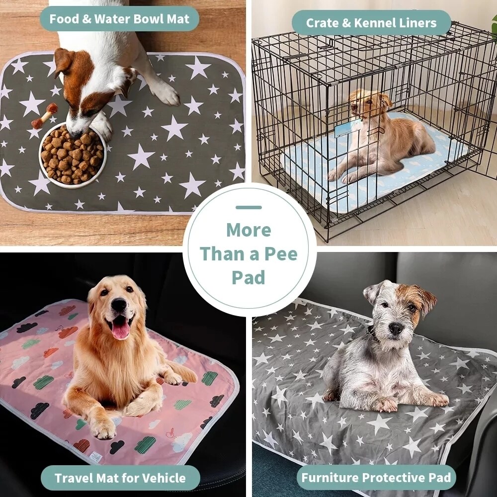 [pets baby] Washable Underpad for Dogs Reusable Pet Mat for Animals Jaula Conejo Urine Absorbent Waterproof Training Pad Puppy AccessoriesMats
