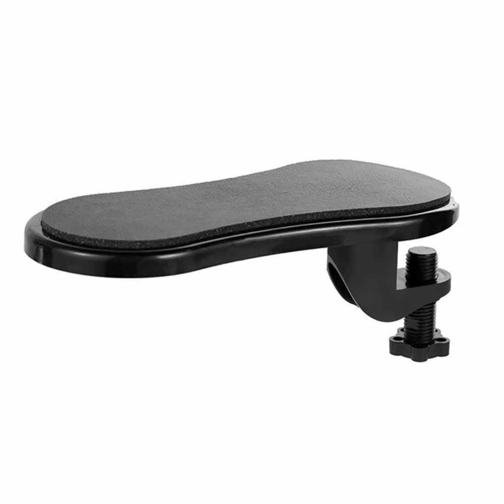 Universal Arm Support Mouse Pads Rotatable Computer Hand Bracket Wrist Pad Computer Arm Mouse Support Frame for Desk Black (Black)