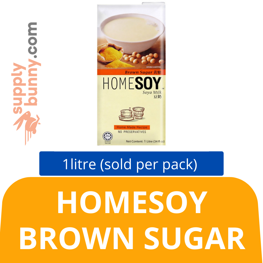 Homesoy Brown Sugar 1Litre (sold per pack) 家乡黄糖豆奶 PJ Grocer Minuman Gula Perang