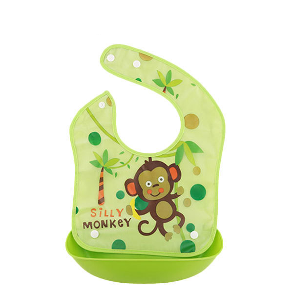 EZYLITTLES EVA Baby Bibs Detachable Waterproof Feeding Apron Water Resistant baby scarf Silicone bib