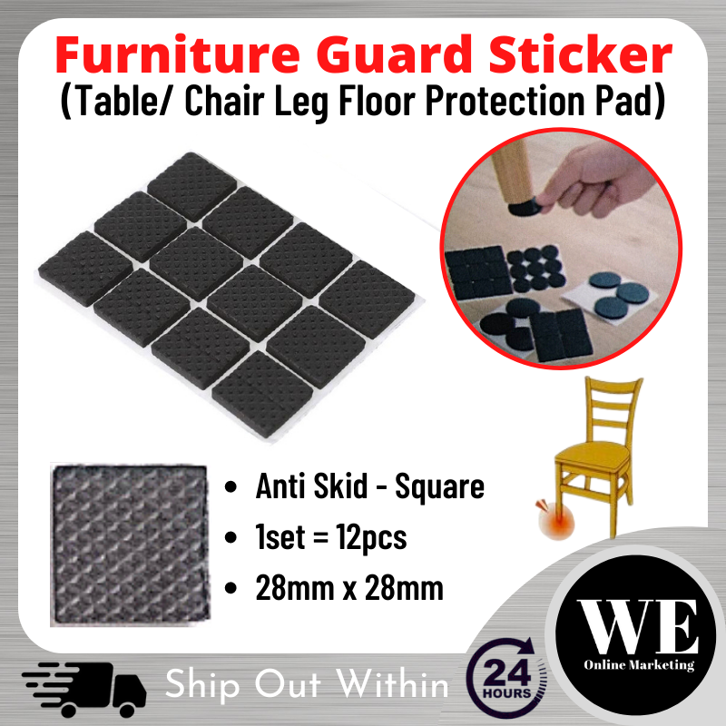 (Ready Stock) Furniture Guard Sticker - Self-Adhesive Floor Protection Pad Chair Table Leg Kaki Perabot Meja Kerusi