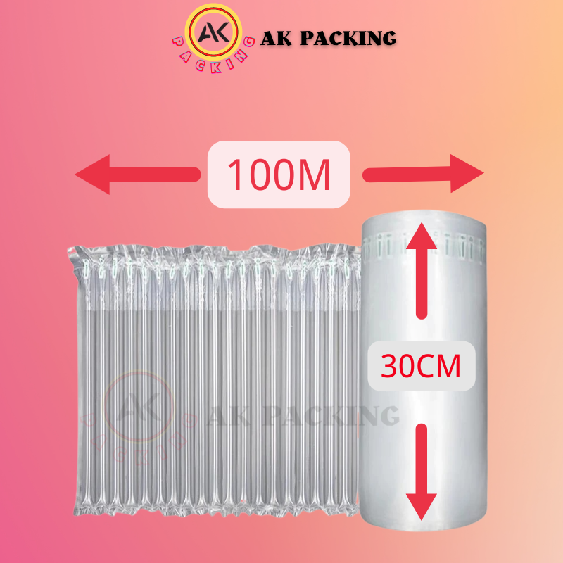Inflatable Bubble Wrap 100M Wholesale Air Bubble Wrap Bubble Wrap For Packing Bubble Bag Air Wrap Air Bubble Tube 泡泡纸