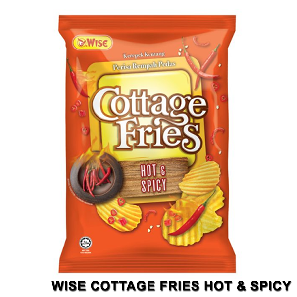 Wise Cottage Fries Hot & Spicy Potato Chips 160G