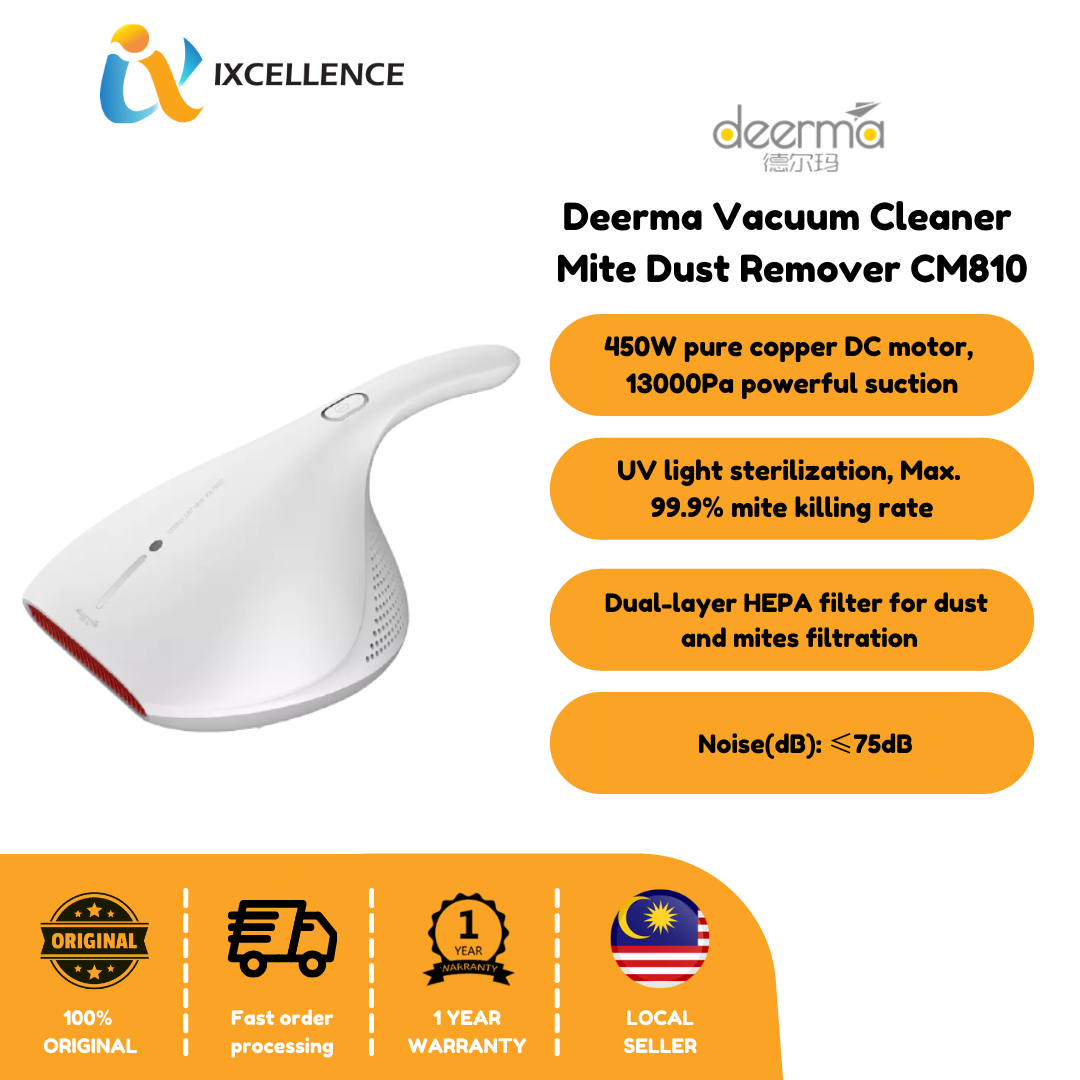 [IX] DEERMA Anti Dust Mite Vacuum Cleaner DEM-CM810 (White)