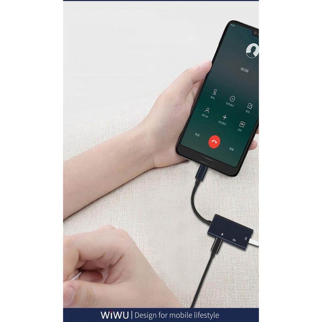 WIWU LT02 Pro - Usb-c To 3.5mm Audio And Usb-c - Support 60w Charging