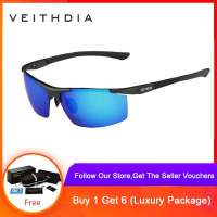 VEITHDIA Aluminum Magnesium Mens Sunglasses Polarized Coating Mirror Sun Glasses Eyewear Accessories Men 6588