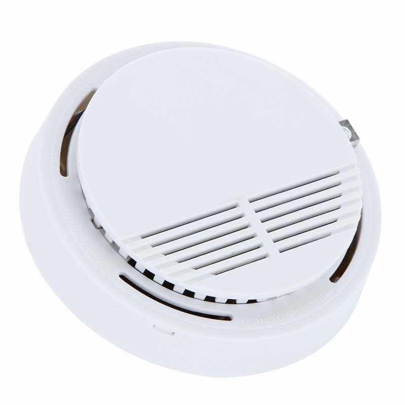 Best Selling Standalone Photoelectric Smoke Alarm Fire Smoke Detector Sensor Home Security System for Home Kitchen 9V (Black Red)