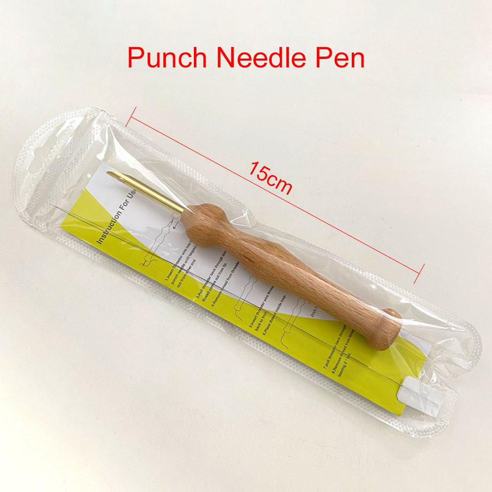 IsALifestyle DIY Punch Poke Needle Work Embroidery Pen Hoop Children Adult Beginner Kit Yarn Wool Sewing Art Craft CCX