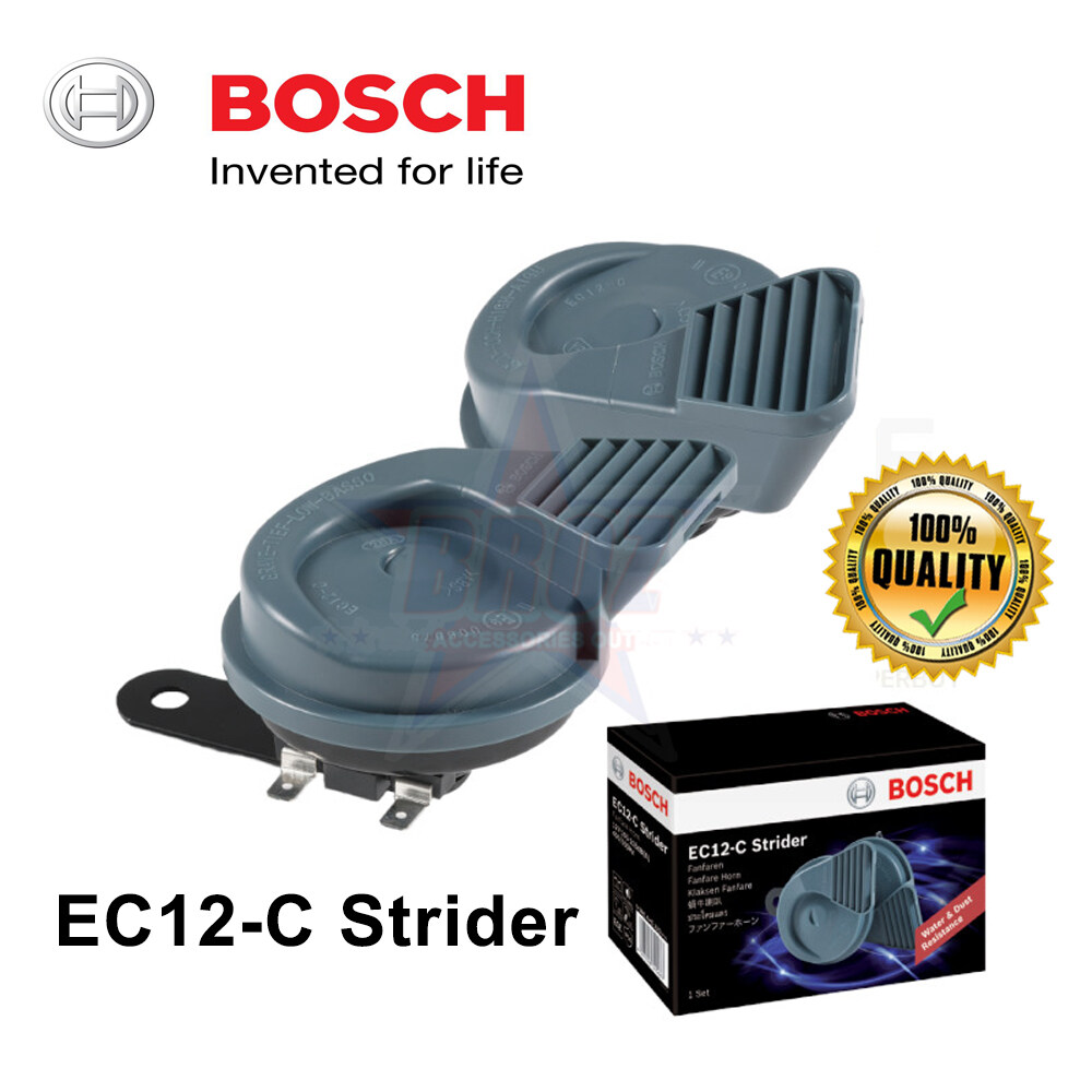 Bosch EC12-C Strider Fanfare Horn Universal Car Horn 0986AH0220 2pc Set