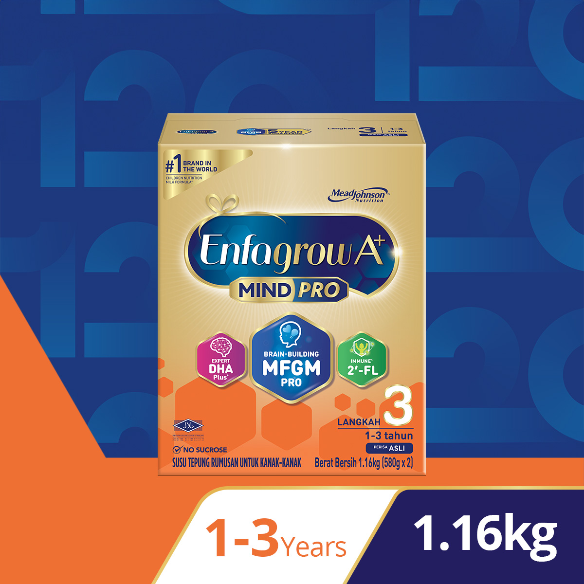 Enfagrow A+ Step 3 - 1.16kg ORIGINAL / VANILLA Susu Milk Formula Powder