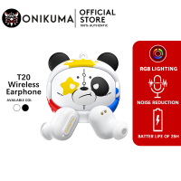 Onikuma T20 TWS Earbuds Bluetooth Earphones Wireless Headphones With Case Stereo Sound Strong Bass