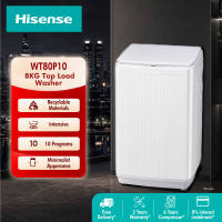 New Hisense 8.0kg Top Load Washer Washing Machine/One Touch AI Wash/ Tub Clean/ Anti-Mite- WT80P10