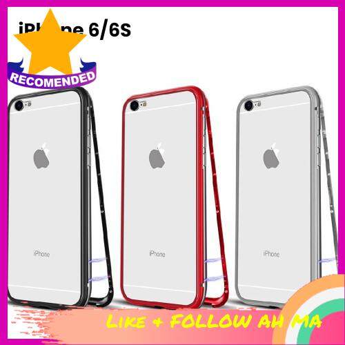 Best Selling [ Local Ready Stock ] iOS 6/6S Magnetic Adsorption Metal Case Cover 360
