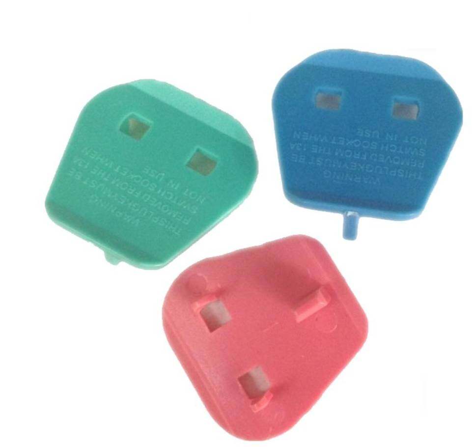 ( 3 Pcs For 1 Pack) Cento Safety Plug Key 2 Pin Plastic Adapter Converter Random color
