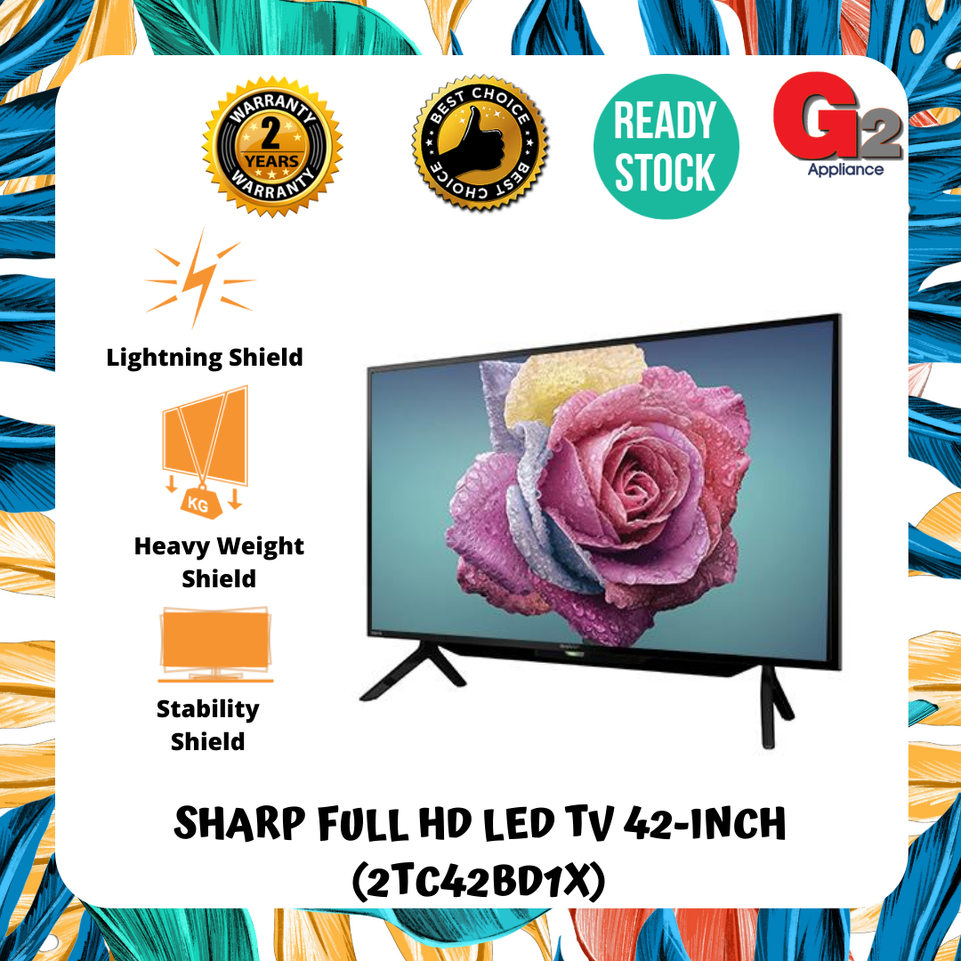 SHARP (READY STOCK) FHD LED TV 42\'+String.fromCharCode(34)+\' 2TC42BD1X)-2 YEAR SHARP WARRANTY MALAYSIA