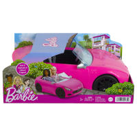 Barbie Pink Convertible 2-Seater Vehicle With Rolling Wheels For 3 To 7 Year Olds (HBT92)