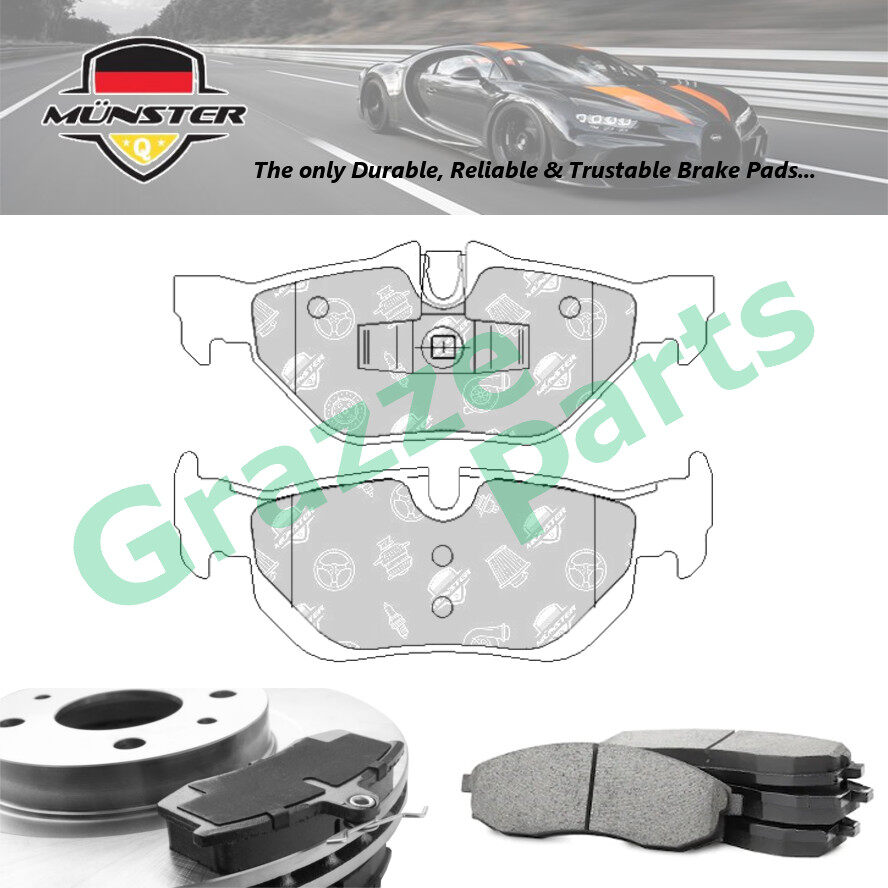 Münster Disc Brake Pad Rear BMW X1 E84 sDrive 18i 1.8 2010-2011 N46B20B