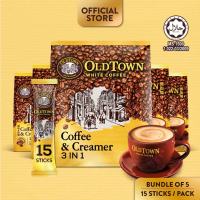 (Bundle of 5) OLDTOWN Instant Premix White Coffee 13/15 Sticks [HALAL]