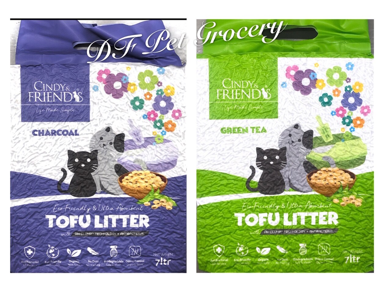 Cindy & Friends Tofu Litter 7LTR Tofu Cat Litter charcoal New PGMall