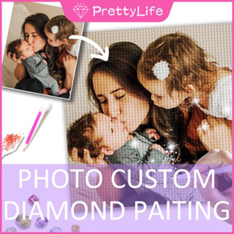 【PL Customize 】Photo Custom DIY 5D Diamond Painting Private Custom Full Diamond Embroidery Cross