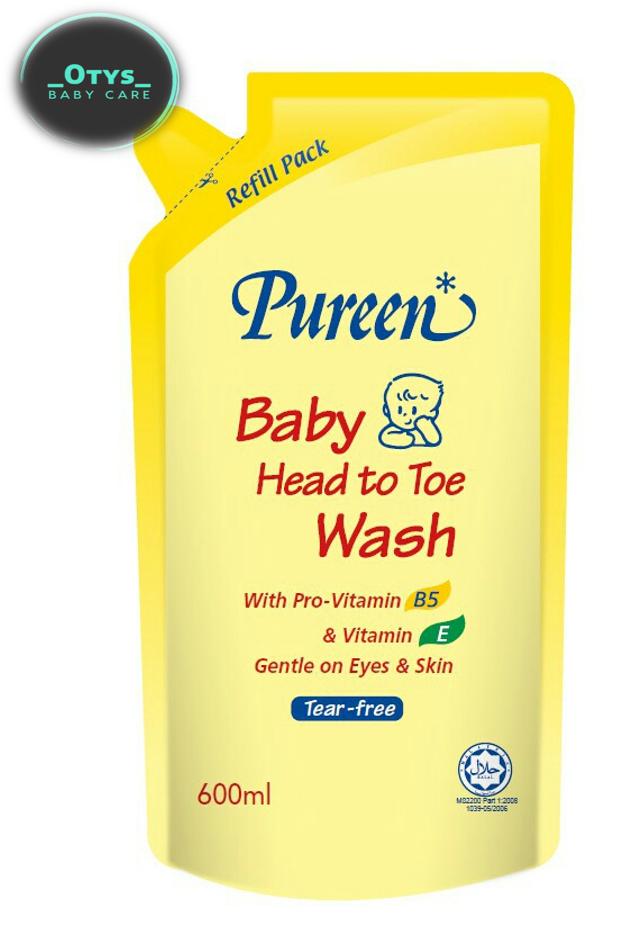 Pureen Baby Head To Toe Wash 600 ml (Gentle On Eyes)