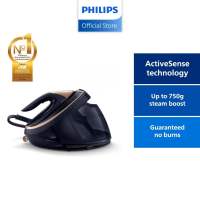 Philips PSG9050 Steam Generator Iron Smart Powerful Compact ActiveSense Tech - Worlds 1st AI Fabric Recognition  ActiveSense Tech - No Burns Built-In Camera & AI | Auto Steam & Temp Adjust | Powerful Crease Removal Large 1.8L Detachable Tank PSG9050/26