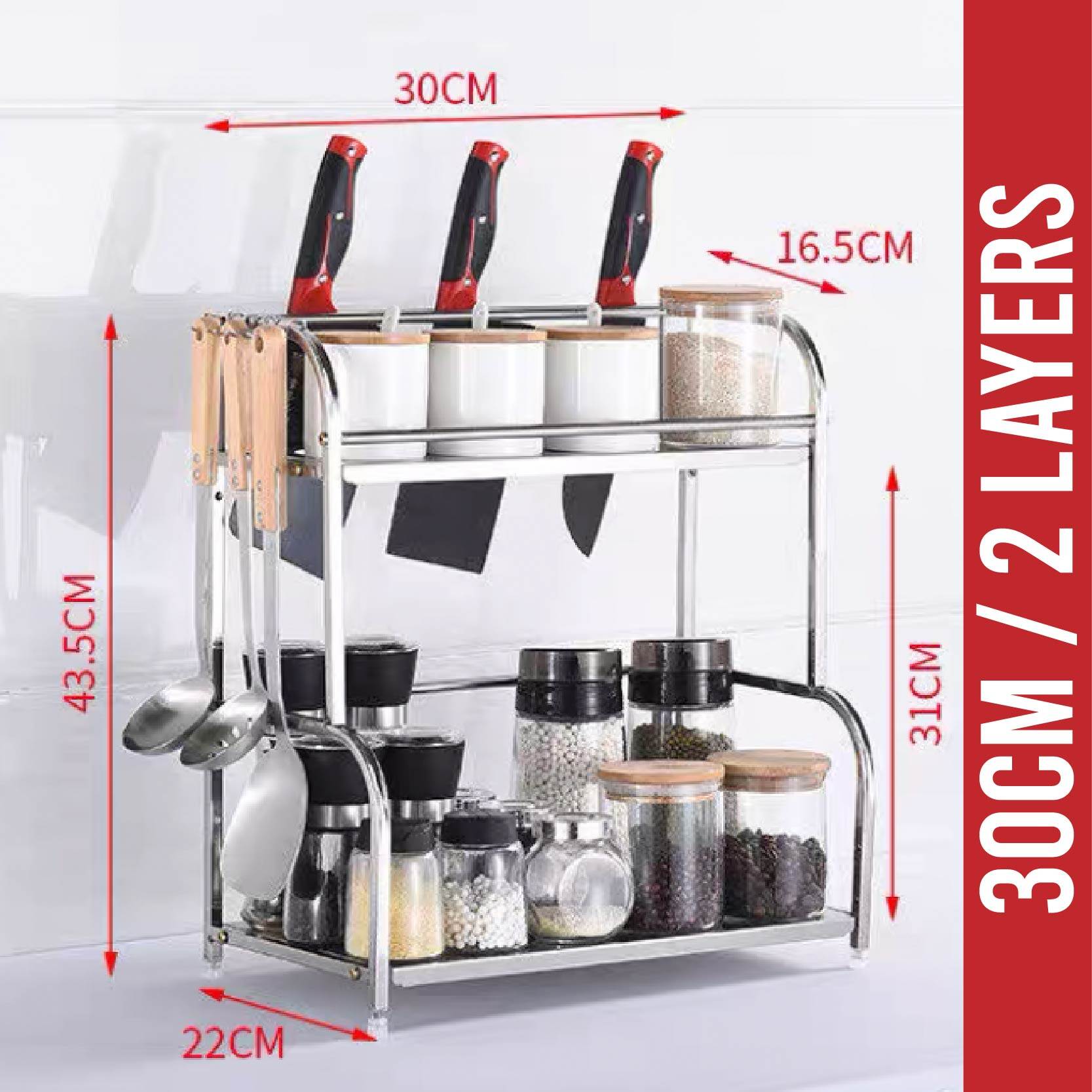 APA Sauce Rack Dish Rack Steel Sauce Dish Rack Storage Rack Kitchen Rack Cutting Board Rack
