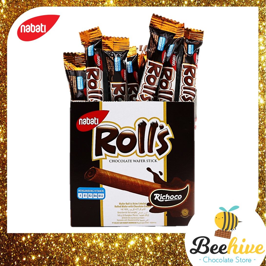 Nabati Roll S Chocolate Wafer Stick 20x8g New Pgmall