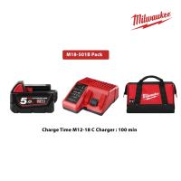 MILWAUKEE M18 Battery Starter Pack M18 HB3 FB6 B5 HB8 HB12 M12-18AC M12-18C M12-18FC Rapid Charger Contractor Bag