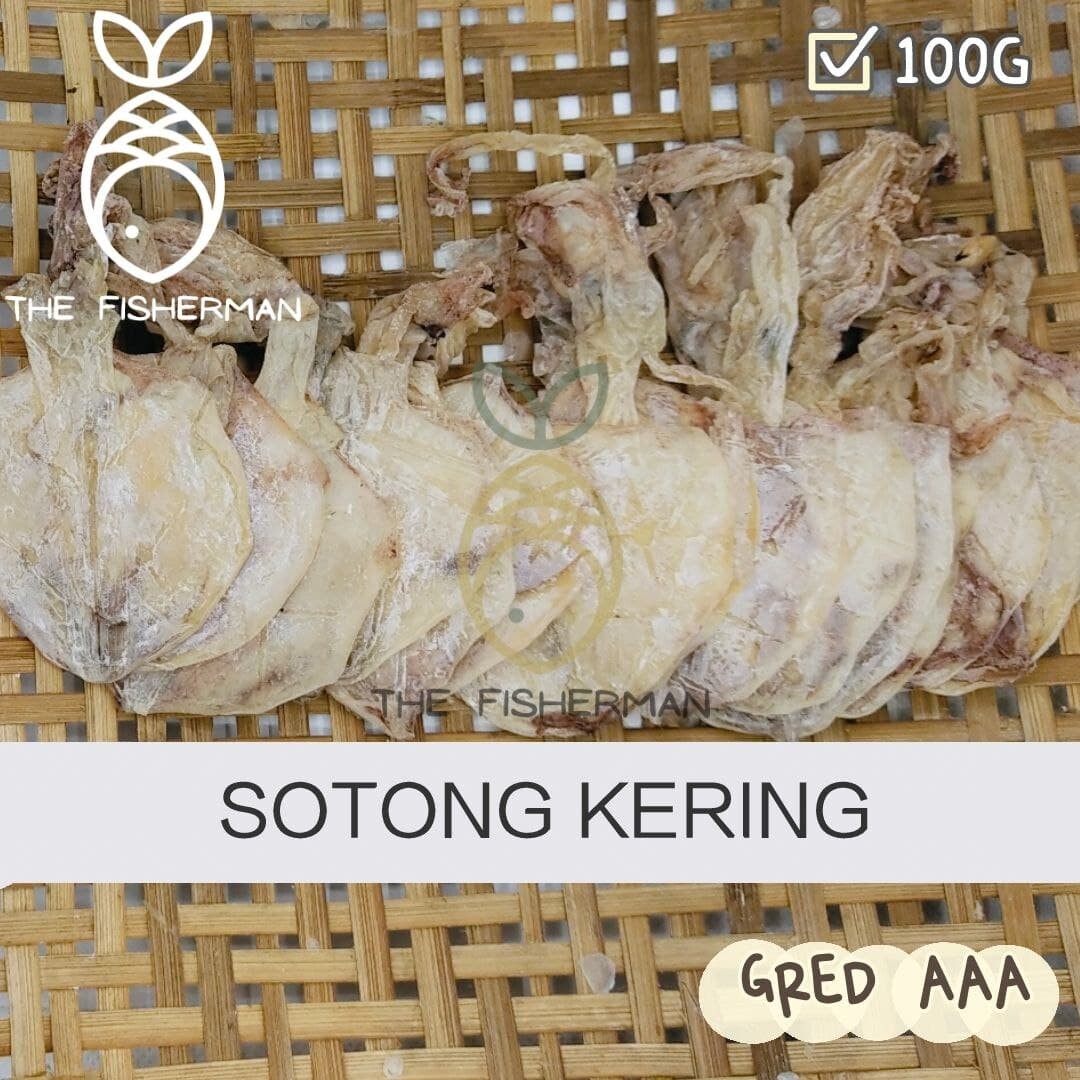 [Borong/Wholesale] Premium Sotong Kering Kecil Gred AAA 上等香白小鱿鱼 (100G/300G/500G/1KG) - The Fisherman