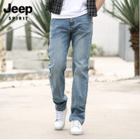 JEEP SPIRIT Mens Casual Jeans Straight Leg Jeans Loose Cotton Versatile Denim Casual Pants