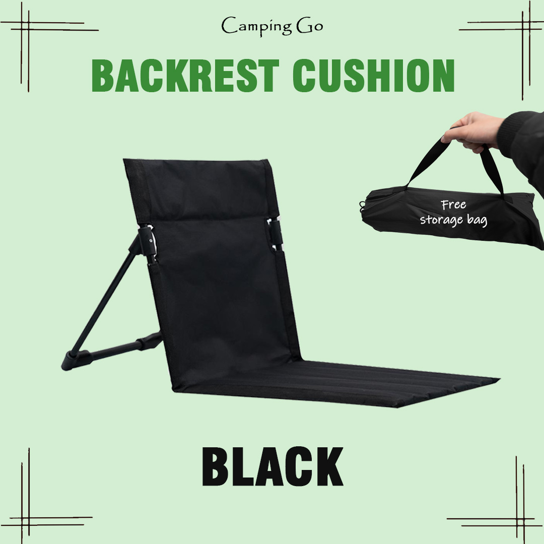 [CAMPINGGO]Kusyen Lipat Pantai/Foldable Backrest Cushion Beach Lounge Portable Outdoor Floor Chair Camping Lazy Chairs Picnic Kerusi Lipat Pantai/靠背垫