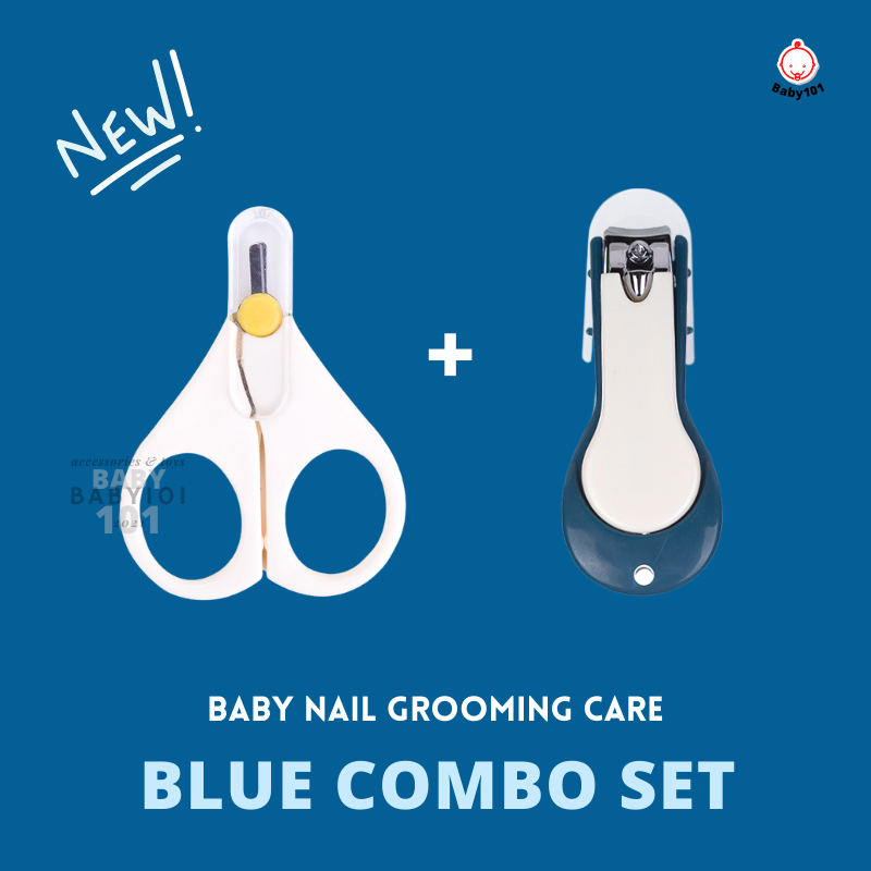 【Baby101】Infant Baby Safety Nail Clipper Nail Cutter Nail Scissors Grooming Manicure Set