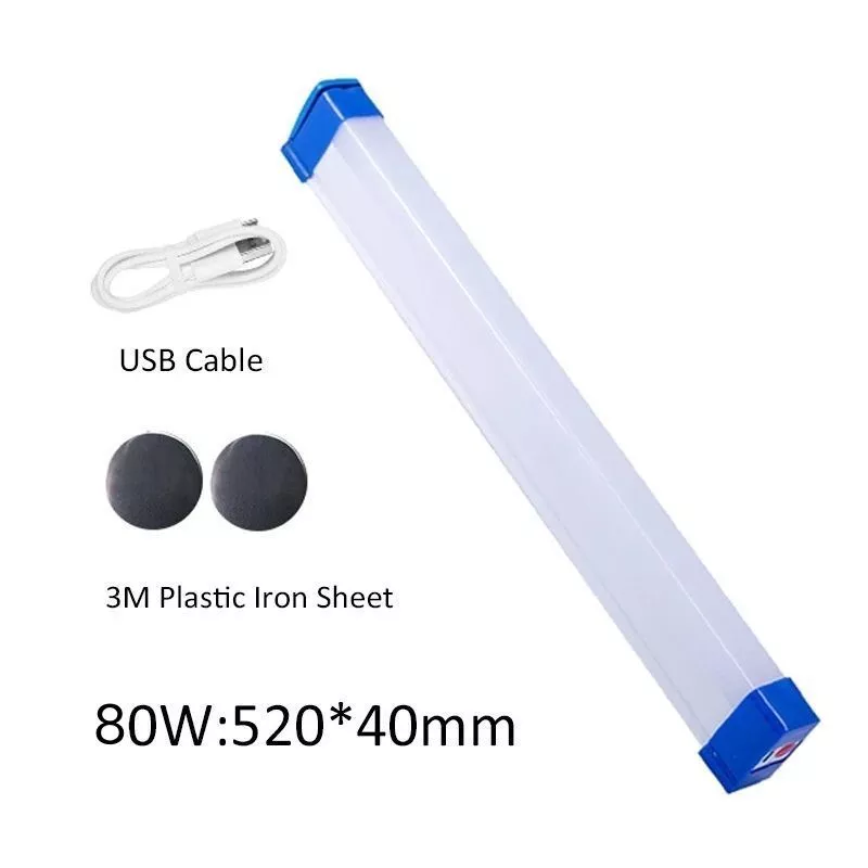 30/60/80W Rechargeable Light Led Night Light Usb Portable Emergency Outdoor Lighting led tube TOLUS