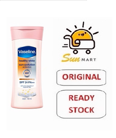 VASELINE LOTION HEALTHY WHITE SUN+POLLUTION PROTECTION (100ML