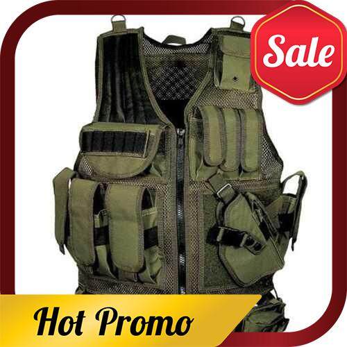 Multi-functional Breathable Vest Outdoor Quick Disassembly CS Field Protections Vest Training Equipment (Green)