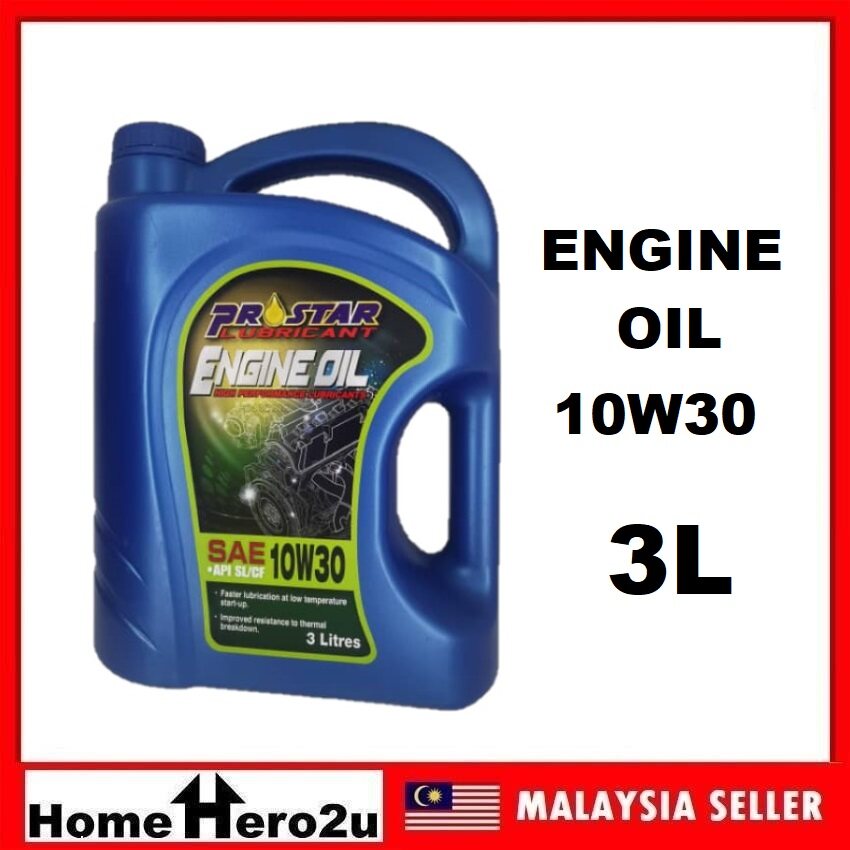 Prostar Lubricant Engine Oil Enjin Minyak SAE 10W30 API SL/CF 3L - Homehero2u