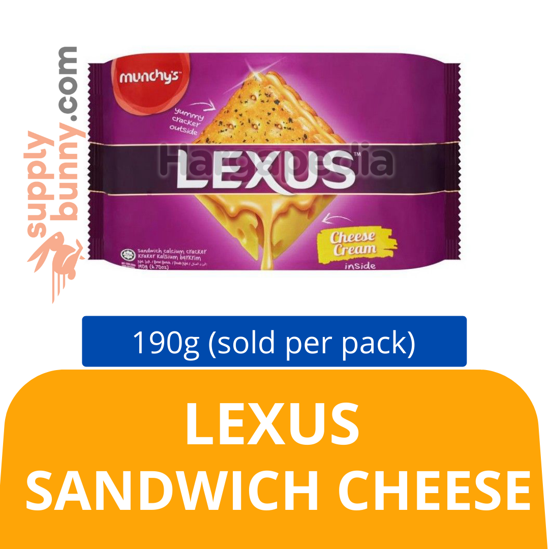 Lexus – Sandwich Cheese 190g (sold per pack) 起司夹心餅乾 PJ Grocer Biskut Lexus Keju Sandwich