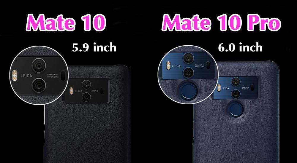 Huawei Mate 10 Pro Case Pu Luxury Leather Flip Cover Full Protection Smart Window View Phone Case