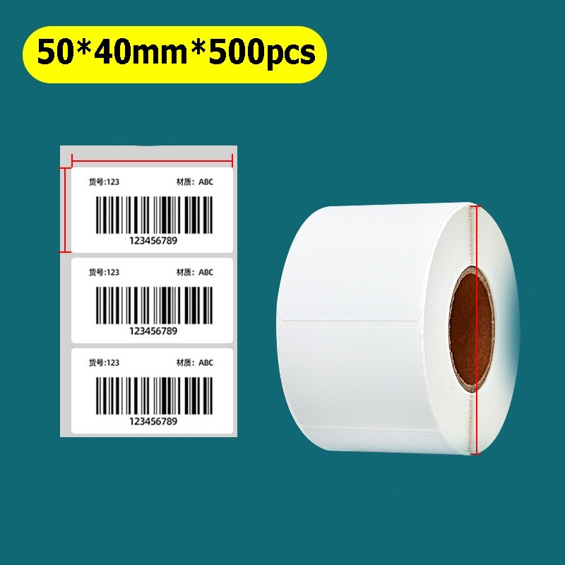 MFLABEL Thermal Barcode Sticker Paper Barcode Label 30X20 40X30 70X50 60X40 50X30 sticker 热敏纸 产品标签纸 热敏条码贴纸