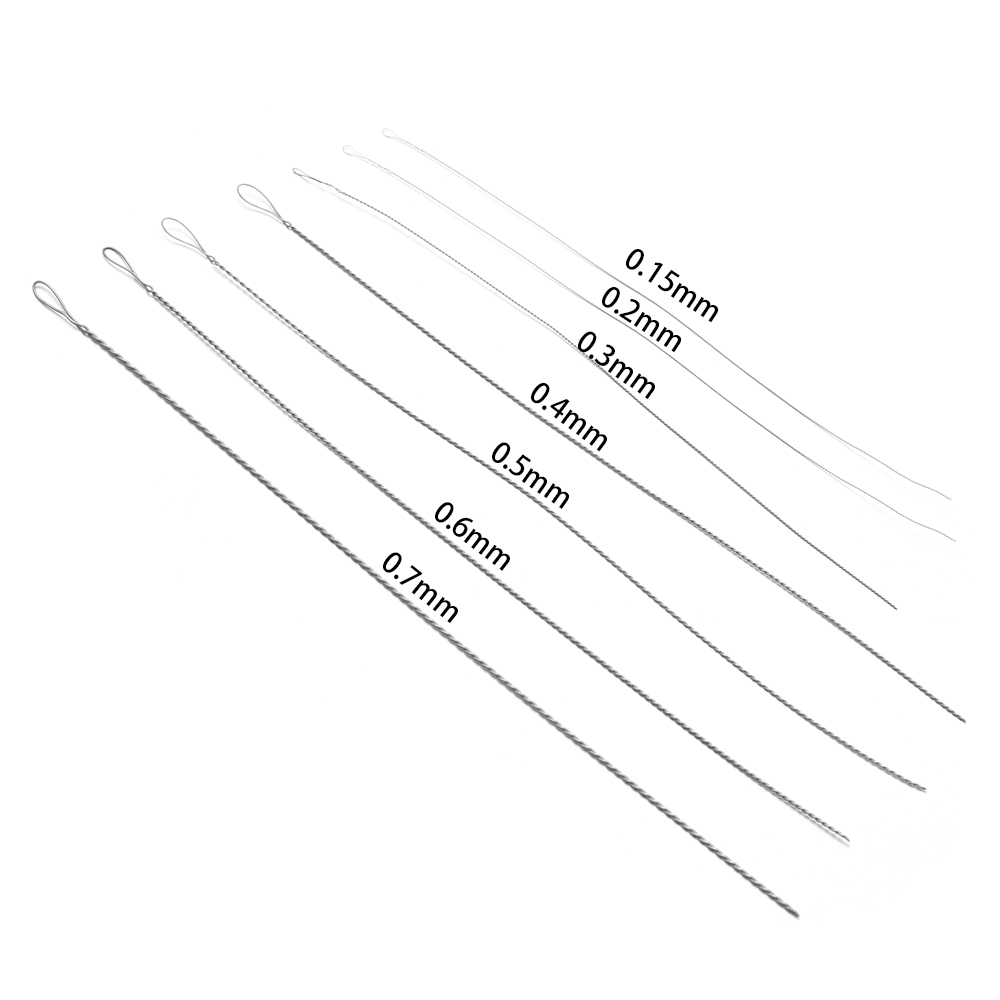 St.kunkka 1pcs 100 130 140mm Twist Beaded Needle Matching Stainless Steel Beading Needle For DIY Bracelets Necklaces Jewelry Jewelry Accessories Making
