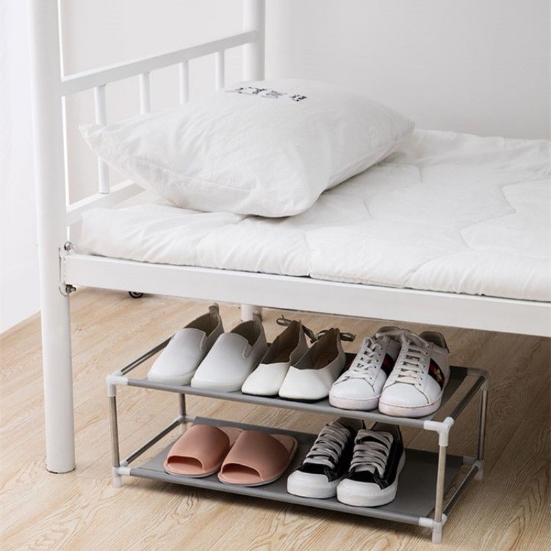 [QQ tiny spot] Student Dormitory Shoe Rack Bed Bottom Desk Mini Small Sized Dormitory Shoe Rack Shoe Rack Bedroom Storage Small Narrow Simple Shoe Cabinet Shoe Organisers