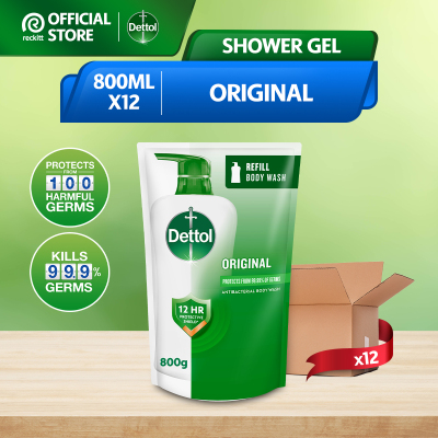 Bundle Of 12 Dettol Shower Gel Body Wash Assorted Variant 800Ml Refills